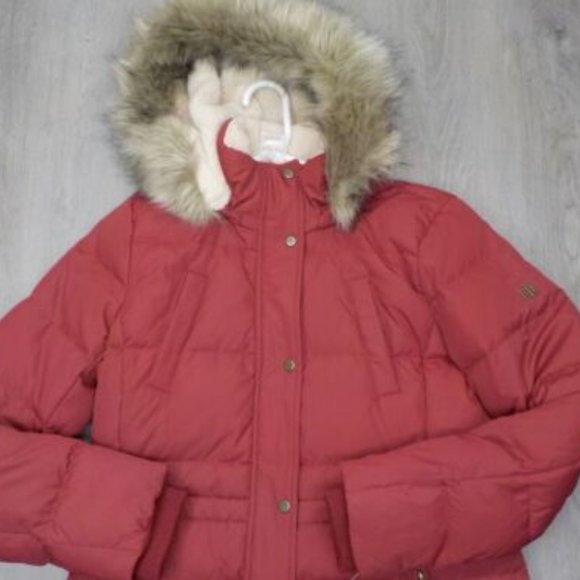 Lauren Ralph Lauren Women's Puffer Jacket Down Insulated Faux Fur Hood Coat S - Picture 2 of 12
